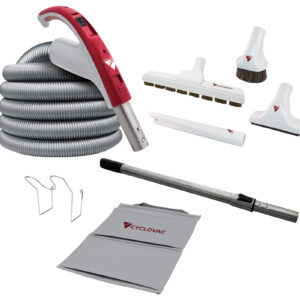 Cyclovac Attachment kit 24V with hose and handle - Super Luxe brush 12 in. (30.5 cm)